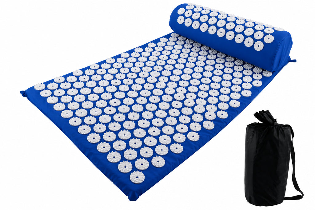 Tapis d'acupression avec coussin, détente du dos et de la nuque