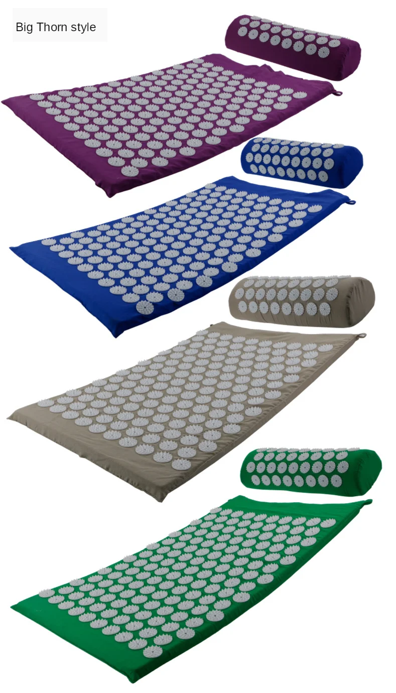 Tapis d'acupression avec coussin, détente du dos et de la nuque