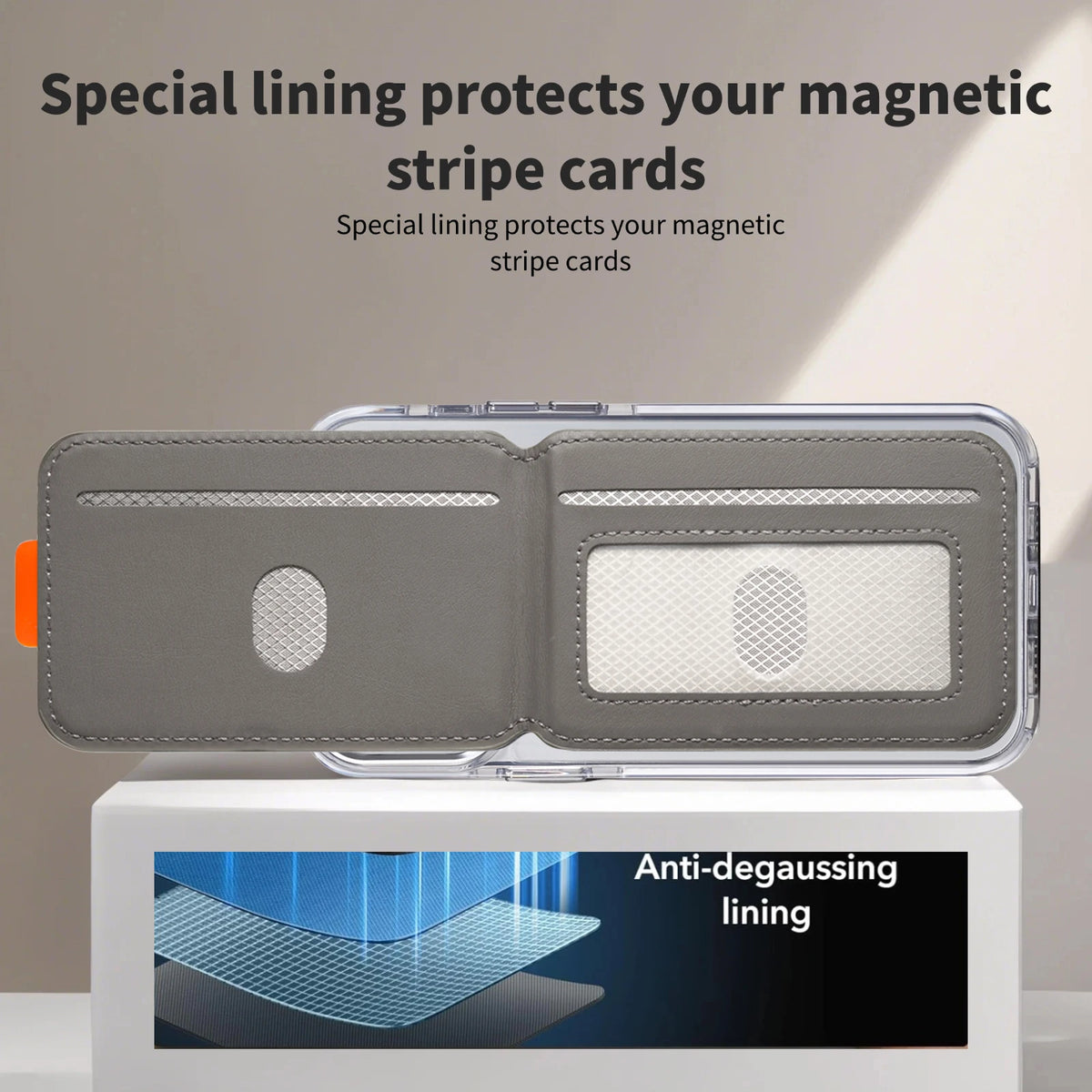 Porte-cartes magnétique compatible MagSafe pour iPhone