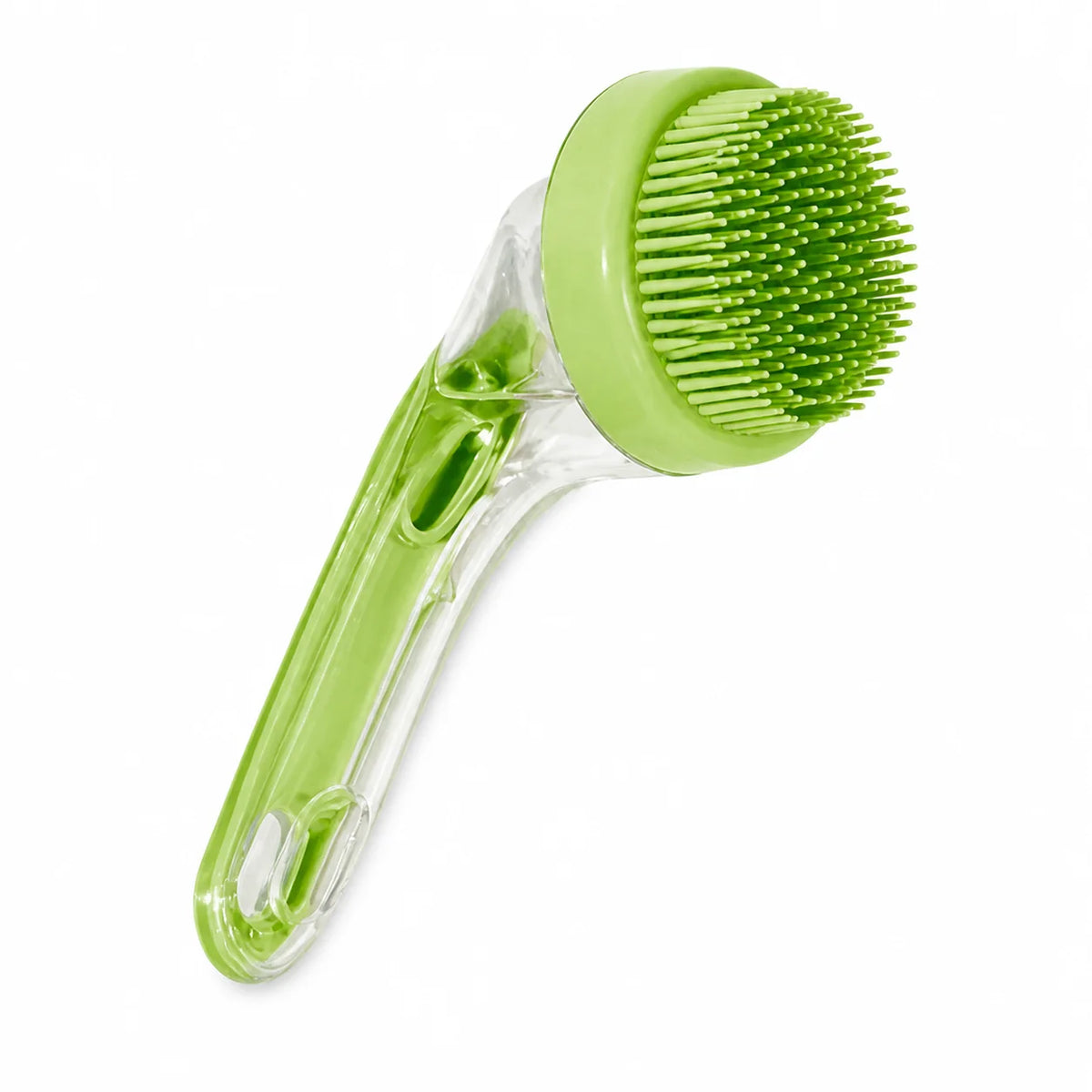 Brosse de bain pour chien et chat avec distributeur de shampoing