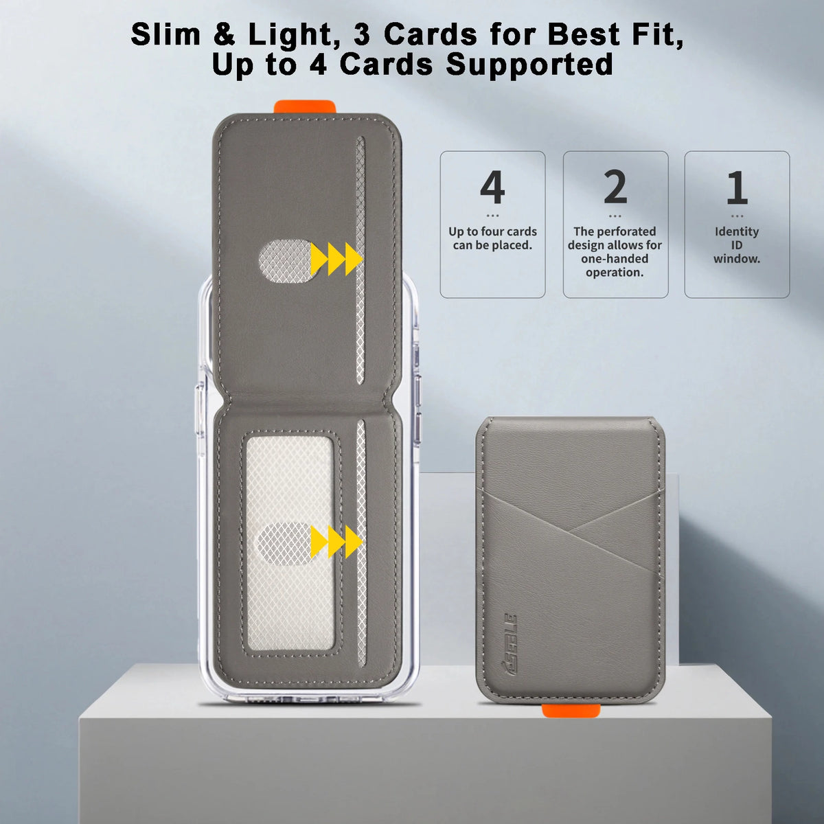 Porte-cartes magnétique compatible MagSafe pour iPhone