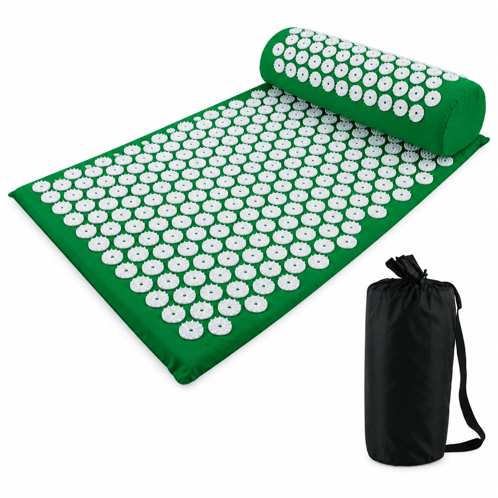 Tapis d'acupression avec coussin, détente du dos et de la nuque
